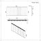 Radiateur électrique design horizontal – Aluminium noir – 60 cm x 140 cm – Notus V Electric