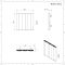 Radiateur électrique design horizontal – Aluminium noir – 60 cm x 60 cm – Notus V Electric