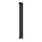 Radiateur design électrique vertical - Noir - 160 cm x 23,6 cm x 5,6 cm – Avec thermostat Wi-Fi – Vitality
