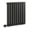 Radiateur design électrique horizontal – Noir – 63,5 cm x 63 cm – Câblé – Delta – ECOSO par Hudson Reed