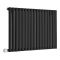 Radiateur électrique design horizontal – Noir - 63,5 cm – Choix de tailles et de thermostats – Options de branchement et de câblage – Vitality
