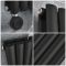 Radiateur design électrique vertical – Noir – Choix de tailles et de thermostat Wi – Fi et options de câblage ou sur prise – Vitality Slim – ECOSO par Hudson Reed