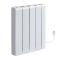 Radiateur à inertie sèche céramique - 1000W - Sur prise – Blanc – 57 cm x 44,4 cm - Kera - ECOSO par Hudson Reed