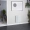 Radiateur à inertie sèche céramique - 1000W - Sur prise – Blanc – 57 cm x 44,4 cm - Kera - ECOSO par Hudson Reed