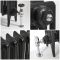 Radiateur en fonte rétro – 66 cm – Noir – Tailles multiples – Victoria