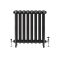 Radiateur fonte à colonnes ovales – 76 cm – Noir – Tailles multiples - Erté