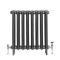 Radiateur fonte - 76 cm – Étain foncé – Tailles multiples – Erté