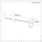 Support mural droit pour radiateur fonte -Finition acier