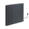 Radiateur électrique intelligent à énergie sèche – Anthracite - Sur prise - 1200W - 53,3 cm x 73,3 cm - Virtus
