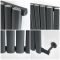Radiateur vertical électrique – 178,4 cm x 47,2 cm – Anthracite - Choix de thermostat Wi-Fi - Vitality Ardus