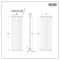Radiateur vertical électrique – 178,4 cm x 59 cm (double rangs) – Blanc - Choix de thermostat Wi-Fi - Vitality Ardus