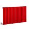 Radiateur électrique design horizontal - Rouge (Siamese Red) - Choix de largeur, thermostat et cache-câble - Vitality