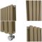 Radiateur électrique design vertical - Brun (Elk Brown) - Choix de largeur, thermostat et cache-câble - Vitality
