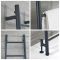 Sèche-serviettes échelle à poser – Anthracite – 180 cm x 50 cm - Indus