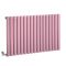 Radiateur électrique design horizontal - Rose (Camellia Pink) - Choix de largeur, thermostat et cache-câble - Vitality