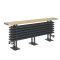 Radiateur horizontal style fonte avec banc – Anthracite – 48 cm x 120 cm - Windsor Bench