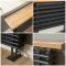 Radiateur horizontal style fonte avec banc – Anthracite – 48 cm x 85 cm - Windsor Bench