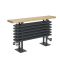 Radiateur horizontal style fonte avec banc – Anthracite – 48 cm x 85 cm - Windsor Bench