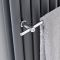 Barre porte-serviettes chromée 47cm pour radiateur