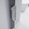 Barre porte-serviettes chromée 23cm pour radiateur