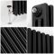 Radiateur style fonte horizontal - Triple rangs - Noir (Midnight Black) - Choix de tailles - Windsor