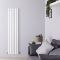 Radiateur design vertical – Blanc – 160 cm x 35,4 cm  – Rang simple – Vitality