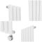 Radiateur design vertical électrique - Blanc – 160 cm x 23,6 cm - Avec élément chauffant Bluetooth - Vitality
