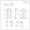 Radiateur design plat électrique horizontal – Blanc – 63,5 cm x 41,3 cm  – Câblé – Sloane – ECOSO par Hudson Reed
