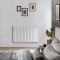 Radiateur design plat électrique horizontal – Blanc – 63,5 cm x 100 cm  – Câblé – Sloane – ECOSO par Hudson Reed