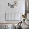 Radiateur design plat électrique horizontal – Blanc – 63,5 cm x 118 cm  – Câblé – Sloane – ECOSO par Hudson Reed