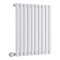 Radiateur design électrique horizontal - Blanc - 63,5 cm x 59 cm x 5,5 cm – Avec thermostat Wi-Fi - Vitality