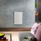 Radiateur design électrique horizontal - Blanc - 63,5 cm x 42 cm x 4,6 cm - Delta – ECOSO par Hudson Reed