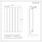 Radiateur design électrique horizontal - Blanc - 63,5 cm x 42 cm x 4,6 cm - Delta – ECOSO par Hudson Reed
