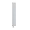 Radiateur design électrique vertical – Blanc – Choix de tailles et de thermostat Wi – Fi et options de câblage ou sur prise – Vitality Slim – ECOSO par Hudson Reed