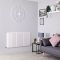Radiateur design horizontal  – Blanc – Colonnes plates - Choix de tailles – Sloane