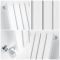 Radiateur design horizontal  – Blanc – Colonnes plates - Choix de tailles – Sloane