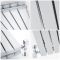 Radiateur design horizontal  – Blanc – Colonnes plates - Choix de tailles – Sloane