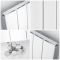 Radiateur design vertical en aluminium – Blanc – Tailles multiples - Aurora