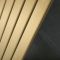 Radiateur vertical design à panneau plat – Or satiné – 160 cm x 45 cm – Elizabeth