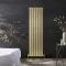 Radiateur vertical design à panneau plat – Or satiné – 160 cm x 45 cm – Elizabeth