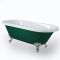 Baignoire îlot rétro à bord roulé – 179,5 cm x 78,5 cm – Choix de couleurs et de finition des pieds – Legend