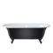 Baignoire îlot rétro à bord roulé – 173 cm x 78 cm – Choix de couleurs et de finition des pieds – Richmond