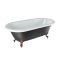 Baignoire îlot rétro à bord roulé – 178 cm x 82,5 cm – Choix de couleurs métalliques et de finitions des pieds – Legend