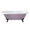 Baignoire îlot murale rétro – 168,5 cm x 78 cm – Choix de couleurs et de finition des pieds – Richmond