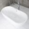 Baignoire îlot moderne ovale – Blanc – 180 cm x 75 cm – Otterton