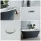 Baignoire îlot double dos - Gris pierre - 169,5 cm x 75 cm - Witton