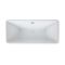 Baignoire îlot moderne rectangulaire – Blanc – 161,5 cm x 72 cm – Sandford