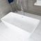 Baignoire îlot moderne rectangulaire – Blanc – 161,5 cm x 72 cm – Sandford