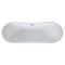 Baignoire îlot moderne ovale – Blanc – 186 cm x 71 cm – Otterton