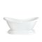 Baignoire îlot à double dos avec base - 175 cm x 73 cm - Ryther